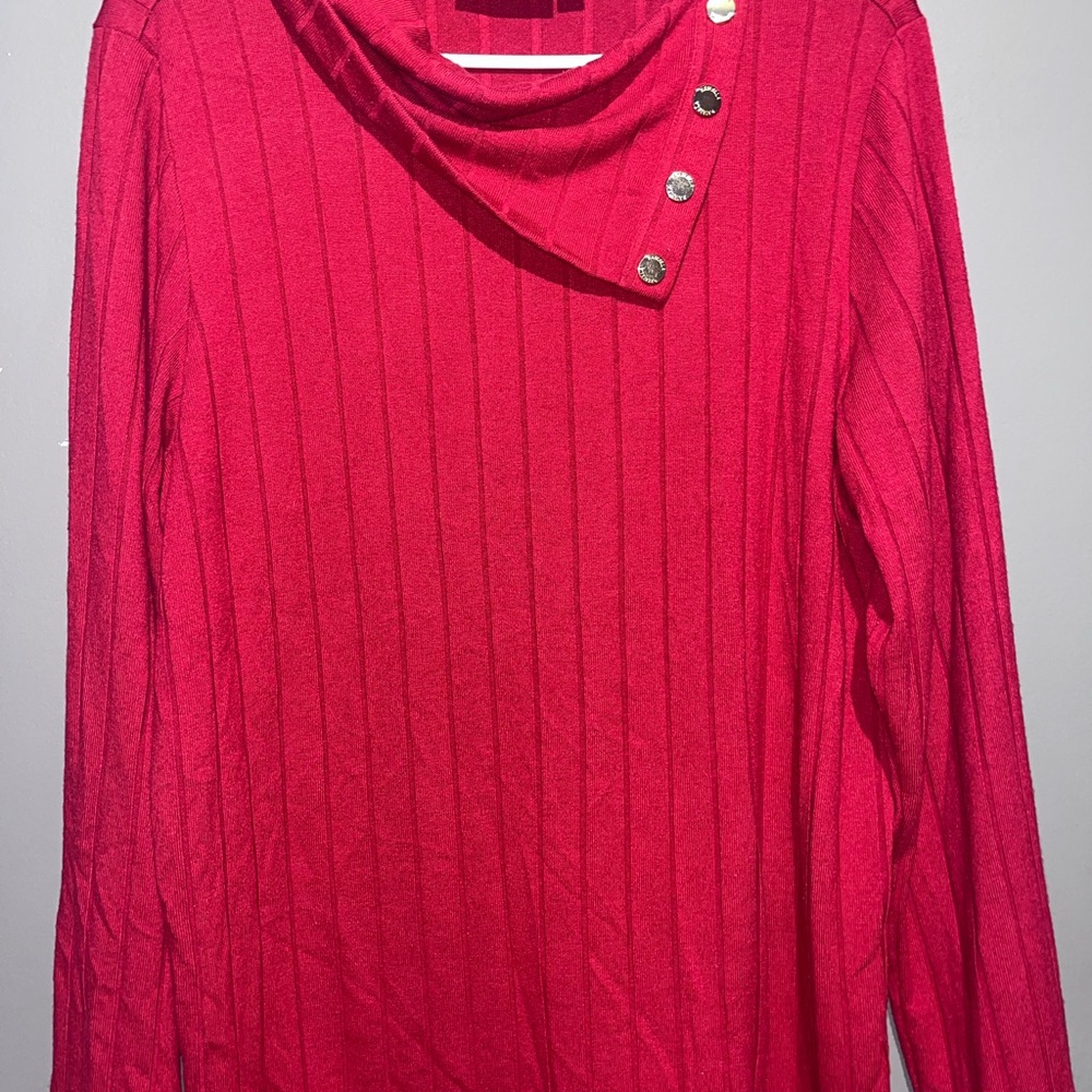 Rafaella Vibrant Red Knit Sweater